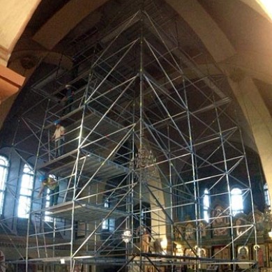 sastatņu/stalažu noma - Liepājas Svētā Nikolaja pareizticīgo Jūras katedrāle
